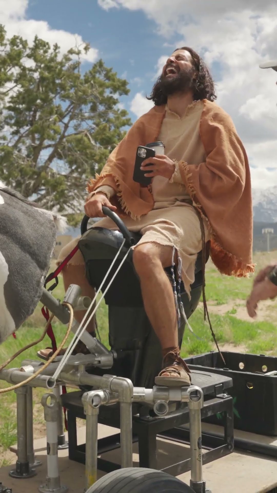 Our real donkey needed the day off. ? #Season5BTS #TheChosen